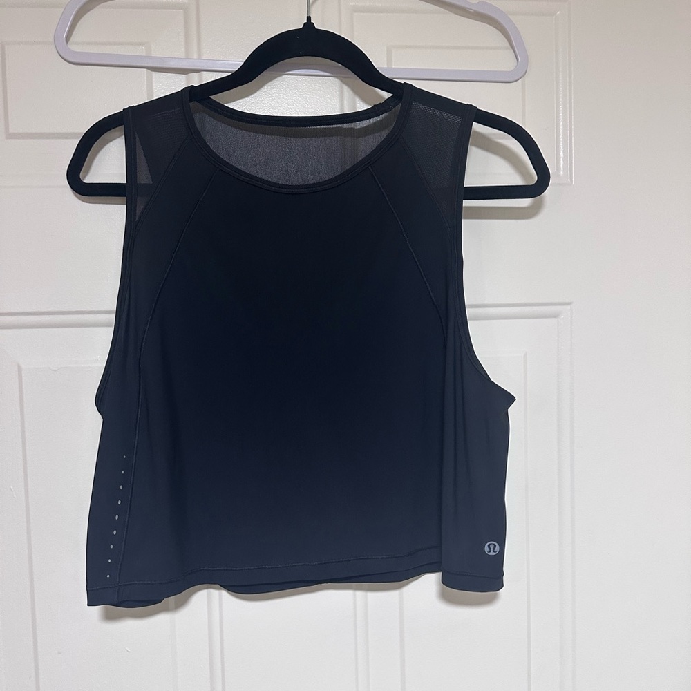 Lululemon sculpt cropped tank top back vent